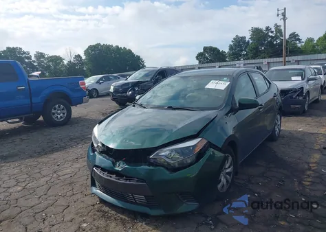 2016 Toyota Corolla Le из США, поврежденный, VIN 2T1BURHE5GC575454